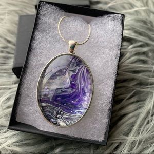 🌸HOST PICK🌸 Handmade Fluid Art Necklace- Pathway